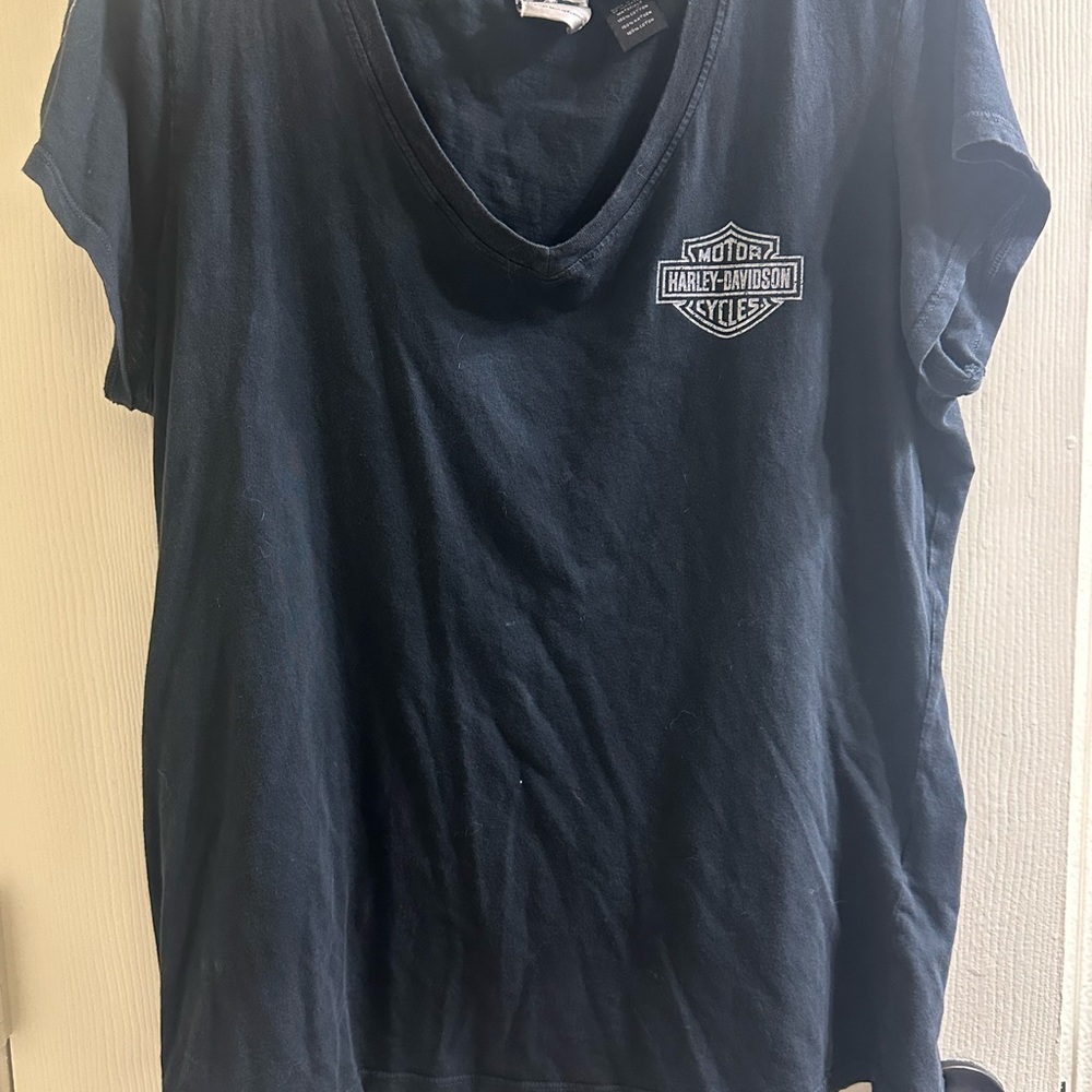 Harley-Davidson Black V-Neck T-Shirt